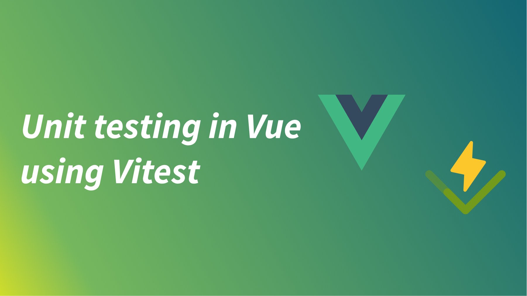 Unit testing in Vue using Vitest